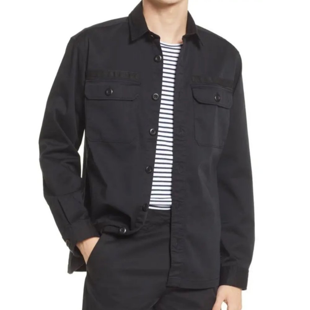 NWT Selected Homme, Ricko Loose Fit Overshirt, Black, L